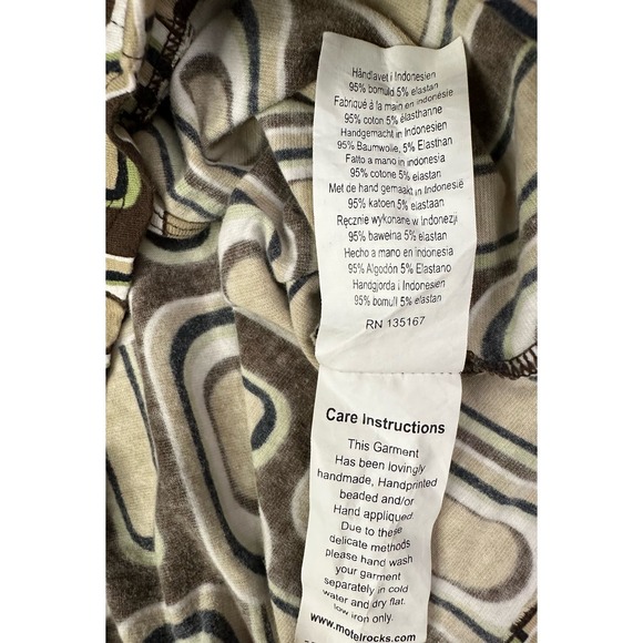 MOTEL Rocks Portia Crop Top in Retro Spot Brown Size XS - Picture 8 of 8